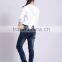 2015 latest design children jean pants girl pants printed