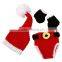 OEM service Christmas outfit handmade crochet knitting baby photo props set