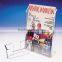 Custom 3 tiers acrylic brochure display stand