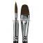 Transon 102 Filbert Head Weasel Hair Black Handle Artist Painting Brush Set