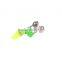 50Pcs Night Fishing Rod Tip Red LED Light Twin Bells Ring Fish Bait Alarm