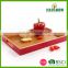 Best selling premium bamboo food wooden serving tray for sale