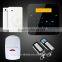 Smart touch keypad CE approved 850/900/1800/1900MHz intelligent gsm home alarm system