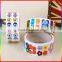 customed butterfly design paper cartoon stickers in roll for children