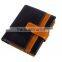 Boshiho vertical oil waxy cowhide lether color matching wallet