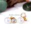 indian 18kgp glod plated pearl earrings jewelry