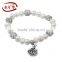 7mm A grade elastic potato beautiful natural flower girl pearl bracelet