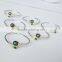 Fashion design elastic mother of pearl bracelets for lady