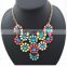 Resin Multicolor Flower Vintage Choker Pendant Statement Necklace Women Necklaces & Pendants Fashion Necklaces for Women 2014