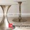 Spun Metal Stainless Steel or Chrome Dining Table Base