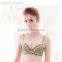 New style green grass elegant lady wear bras, printed ladies underwear and bra, new sexy young girls bra underwear