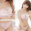 2014 Black&Pink Angel Royal Elegant Sexy Hot Selling Lace Bra Set for party