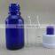 glass blue essential oil dropper bottle 15ml