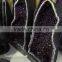 Rare natural Brazil amethyst twins crystal geode for decoration