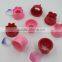 Red plastic small size cookie cutter pastry plunger cutter