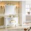 1057-G Antique golden color wooden bathroom vanities