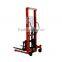 1-2tons lift stacker/manual lift/yujie/logistics equipment/yujie hydraulic stacker/stacker export good price