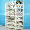 Fashion style plastic decorative corner storage shelf wood shelves