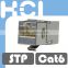 Taiwan Manufacturer Cat6A 90 Degree Shielded STP Straight Keystone Coupler