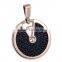 Stingray leather inlay big stone pendant design simple gold pendant design, quantum pendant price in india