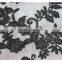 Latest modern black beads embroidery textile fabric for cloths or dress