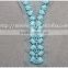 Wholesales fancy acrylic beaded collar garment accessories ladies fashion beaded neck lace collar trim