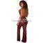 Bonvatt Sexy digital printing piece suit trousers pants with body clothing