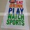 velvet printed beach towel with promotional logo