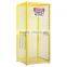 gas cylinder tank storage mesh cages design metal cages yellow color