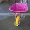 Heavy duty construction stainless steel wheelbarrow