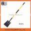 Hot sale different types of camping steel garden shovel with wooden handle