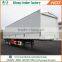 Best selling 3 axles top-closed type strong box van truck trailers semi cargo trailers for sale