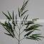 wholesales plastic artificial garden green bamboo plants lumber craft with leaves for decoration