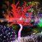 Home garden decorative 230cm Height outdoor artificial red flashing LED solar lighted up trees EDS06 1421