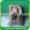 Cheap Organic Jute Drawstring Bag with Logo Printing