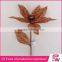 Letters and rust bells linen poinsettia christmas decorations