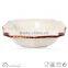 embossed square shape stoneware dinnerware plate