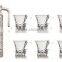 1000ml 7PCS glass jug set/ water &juice jug set, glass pitcher with cup set