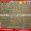 China popular polished gold veins black marble slab