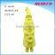Flocking resin standing santa claus figure