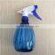 Blue Transparent Plastic Garden Spray Bottle With Trigger