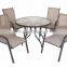Outdoor Leisure Table And Chair Patio Sling Dining Set Graden Furniture