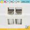 Set of 4 Unique Galvanized Iron Powder Coating Cheap Flower Little Plant Pots Small Garden Planters