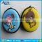Funny smiling face yellow round coin purse
