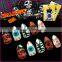 ABS material stellieto Holloween false nails with glue