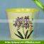 2016 cheap tin metal flower planter pot garden deco CW05M168