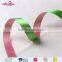 Wholesale cheap two color printed double sided polyester satin ribbon for sale