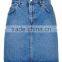 2016 Brand Design Women Denim Mini Skirts A Line Above Knee Blue Cheerleader Skirts