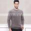Fashion crew neck100% cashmere knitting patterns men sweater