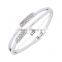 Rhinestone Zinc Alloy kara hair tie tiny bangle